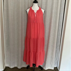 J.Crew sleeveless Dress. Coral